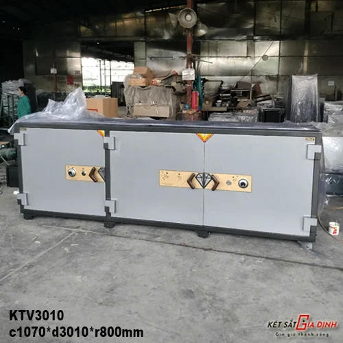 Két sắt đặt hàng tiệm vàng KTV3010 chống cạy phá khoan cắt 1 Két sắt đặt hàng tiệm vàng KTV3010 chống cạy phá khoan cắt 1