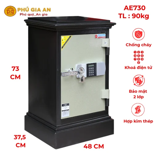 Két sắt gia đình khóa điện tử Adelbank AE730 1