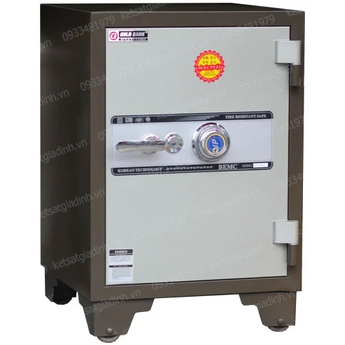 Két sắt Goldbank cánh đúc GS180 khóa cơ đổi mã 1 Két sắt Goldbank cánh đúc GS180 khóa cơ đổi mã 1