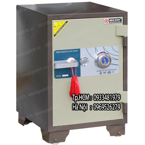 Két sắt Goldbank GVC125-DM khóa cơ đổi mã 3 Két sắt Goldbank GVC125-DM khóa cơ đổi mã 3