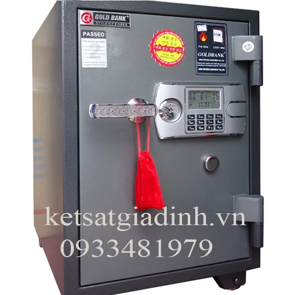 Két sắt chống cháy Goldbank GVE165 khóa điện tử 1 Két sắt chống cháy Goldbank GVE165 khóa điện tử 1