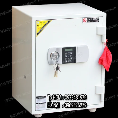 két sắt Goldbank màu trắng GVE98-T 1 két sắt Goldbank màu trắng GVE98-T 1