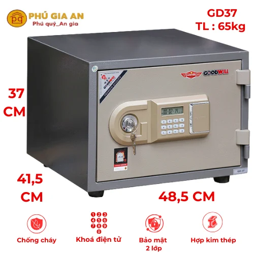 Két sắt Goodwill GD37 điện tử có báo động 1 Két sắt Goodwill GD37 điện tử có báo động 1