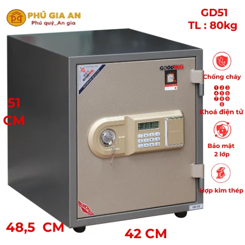 Két sắt Goodwill GD51 điện tử báo động 1