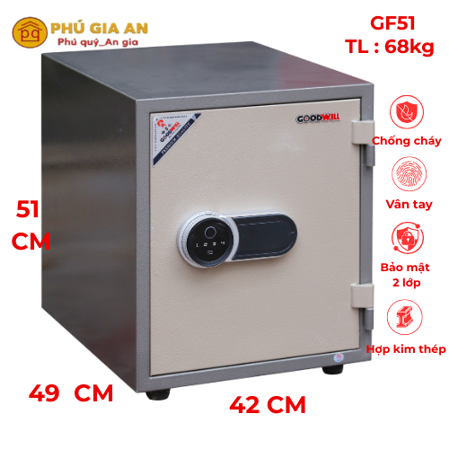 Két sắt Goodwill vân tay điện tử GF51 1