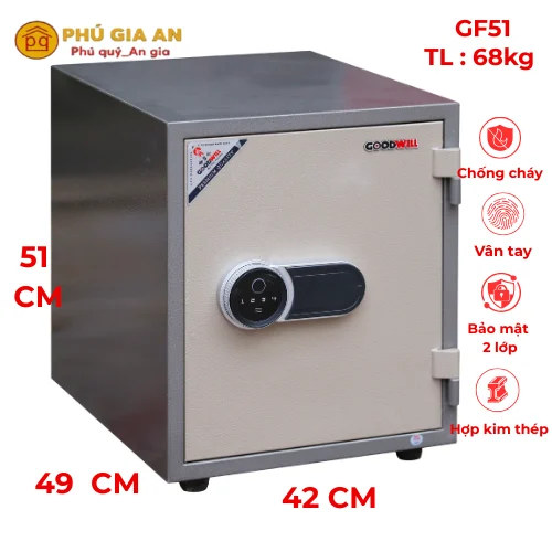 Két sắt Goodwill vân tay điện tử GF51 chính hãng