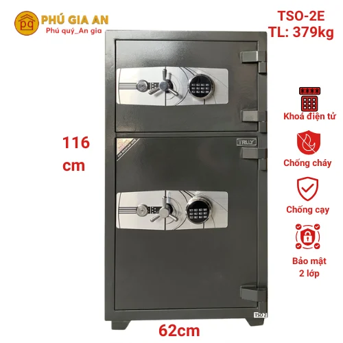 Két sắt hai tầng Truly TSO2E điện tử 1 két sắt cao cấp nhập khẩu Truly TSO2E