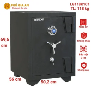 Két sắt Hòa Phát khóa cơ Legend LG118-K1C1