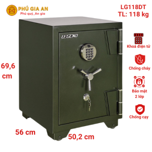 Két sắt Hòa Phát vân tay điện tử Legend LG118-DT