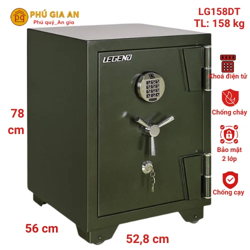 Két sắt Hòa Phát cao cấp vân tay điện tử Legend LG158-DT Két sắt Hòa Phát cao cấp vân tay điện tử Legend LG158-DT