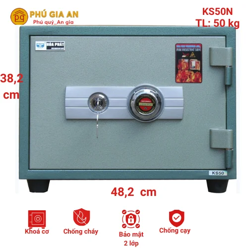 Két sắt Hòa Phát The One đổi mã KS50N-DM 1 Két sắt Hòa Phát The One đổi mã KS50N-DM 1