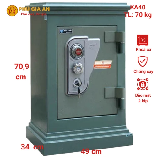 Két sắt Hòa Phát The One cơ đổi mã cao709 KA40-DM 1