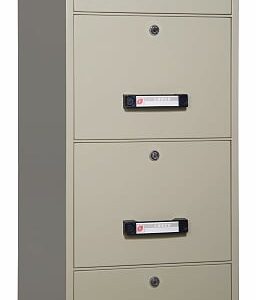 Tủ hồ sơ chống cháy Leeco TB4C-4D 4 tầng