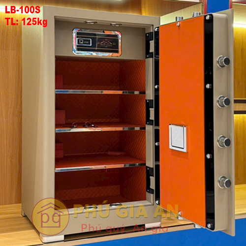 Nội thất bọc da sang trọng của két sắt Liberty