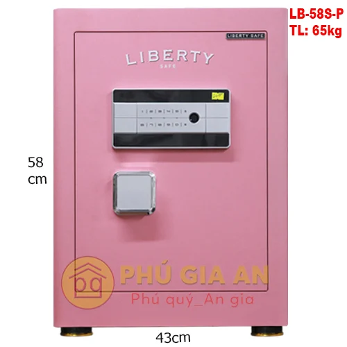 Két sắt Liberty LB58S vân tay mã số tích hợp App điện thoại thông minh 4 ket sat liberty lb 58 s p mau hong pga