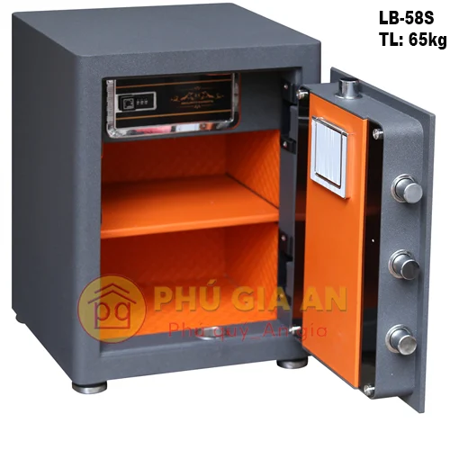 Két sắt Liberty LB58S vân tay mã số tích hợp App điện thoại thông minh 3 ket sat liberty lb 58 s p mau xam mo pga