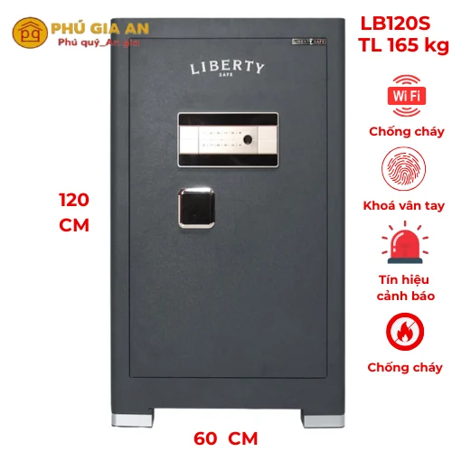 Két sắt Liberty LB120S vân tay mã số tích hợp App điện thoại thông minh 1