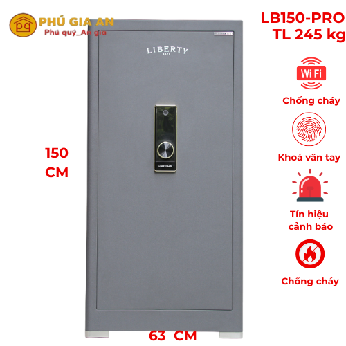 Két sắt Liberty LB150-PRO Vân Tay Mã Số Kết Hợp App Điện Thoại Thông Minh