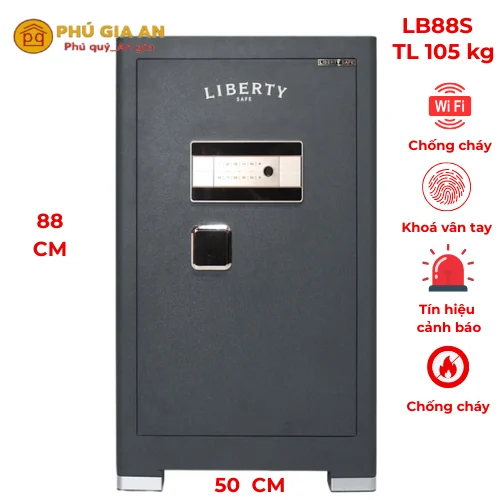 Két Sắt Liberty LB88S Vân Tay Mã Số Tích Hợp App Điện Thoại – Đỉnh Cao Bảo Mật Thông Minh 1