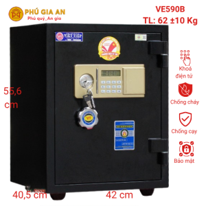 Két sắt màu đen Việt Tiệp VE590-B Tài Vượng