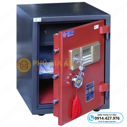 Két sắt màu đỏ Việt Tiệp VE590R điện tử 3 ket sat mau do viet tiep ve590r dien tu 3