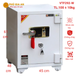 Két sắt màu trắng vân tay Việt Tiệp VTF292-W