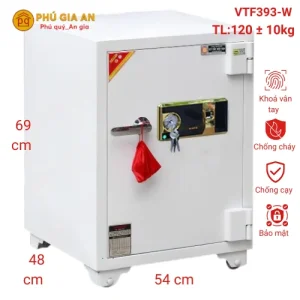 Két Sắt Màu Trắng Vân Tay Việt Tiệp VTF393-W: Đánh Giá Chi Tiết Và Toàn Diện