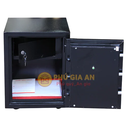 Két sắt mini khóa điện tử Kim Bảo KBE50 chống cháy 2 két sắt gia đình chống cháy