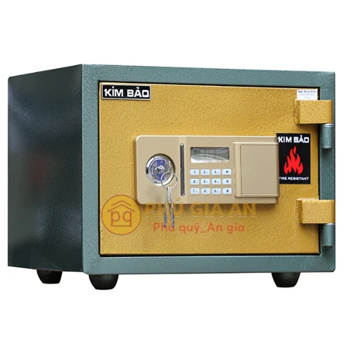 Két sắt mini điện tử Kim Bảo KBE35 chống cháy 4 két sắt vân tay việt tiệp