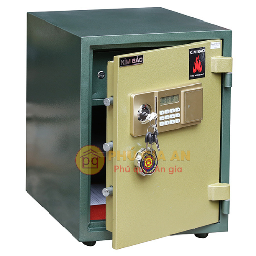 Két sắt mini khóa điện tử Kim Bảo KBE56 chống cháy 2