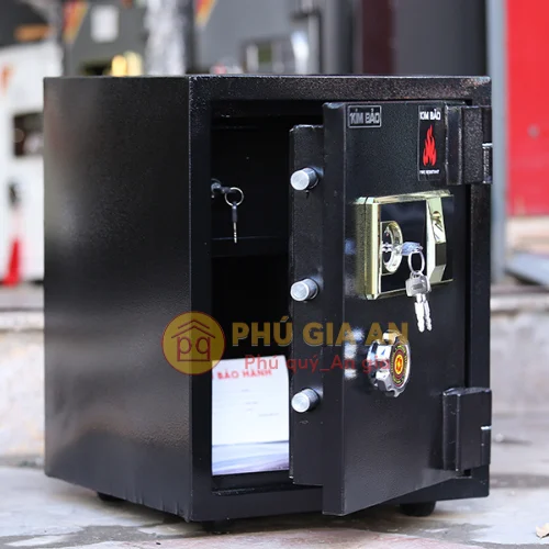 Két sắt mini khóa vân tay Kim Bảo KBF50 chống cháy 2 Két sắt mini khóa vân tay Kim Bảo KBF50 chống cháy 2