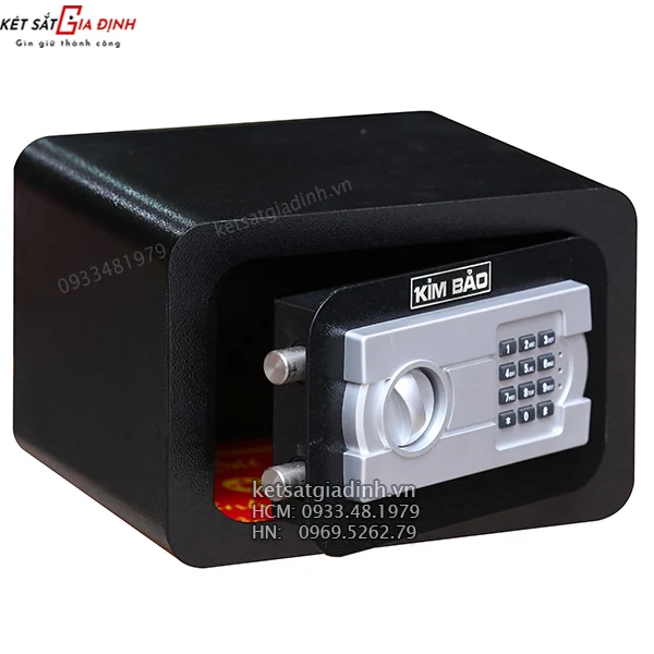 Két sắt mini Kim Bảo KBE212 – Lựa chọn tối ưu cho khách sạn và cá nhân 2 két sắt mini để trong tủ an toàn