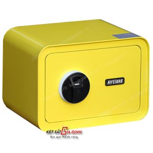 Két sắt mini vân tay Aifeibao D25-Y màu vàng