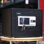 Két sắt mini thép tấm vân tay điện tử Nika KDF310