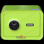 Két sắt mini vân tay Aifeibao D25-G màu xanh