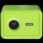 Két sắt mini vân tay Aifeibao D25-G màu xanh