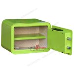 Két sắt mini vân tay Aifeibao D25-G màu xanh