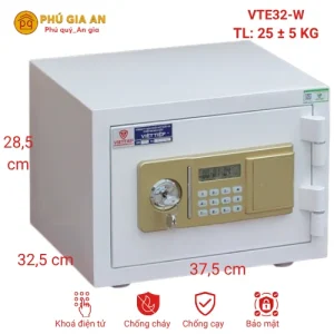 Két sắt mini Việt Tiệp VTE32-W màu trắng