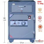 Két sắt Goodwill DD-800 ngăn kéo thả tiền