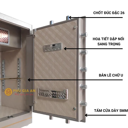 Két sắt nhập khẩu Bofa ZB-80DJ vân tay điện tử 1