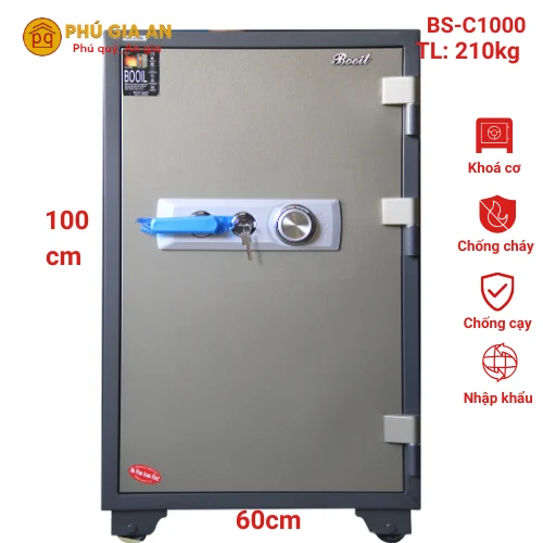 Két sắt Booil nhập khẩu khóa cơ BS-C1000 1 Két sắt Booil nhập khẩu khóa cơ BS-C1000 1