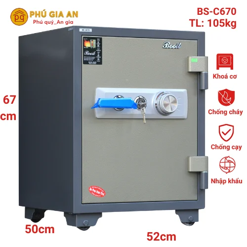 Két sắt Booil nhập khẩu BS-C670 1 Két sắt Booil nhập khẩu BS-C670 1