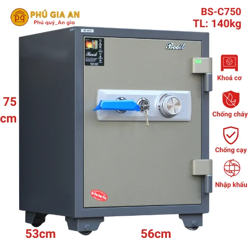 Két sắt Booil nhập khẩu BS-C750 khóa cơ 1 Két sắt Booil nhập khẩu BS-C750 khóa cơ 1