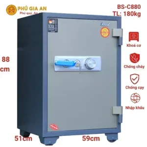 Két sắt nhập khẩu Booil BS-C880 khóa cơ