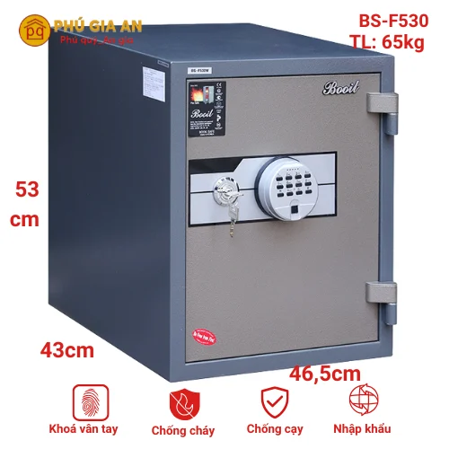 Két sắt nhập khẩu Booil BS-F530W vân tay điện tử 1