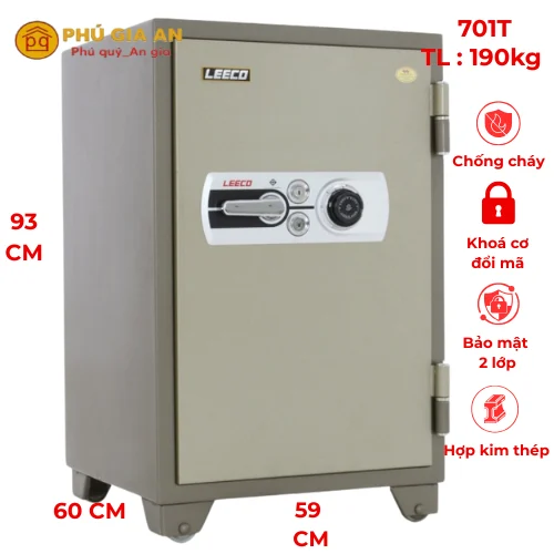 Két sắt nhập khẩu LEECO 701T khóa cơ 1