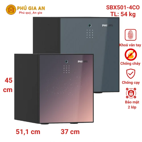 Két sắt nhập khẩu Philips SBX501-4CO Chống Cháy 1 Két sắt nhập khẩu Philips SBX501-4CO Chống Cháy 1