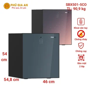 Két sắt nhập khẩu Philips SBX501-5CO Chống Cháy