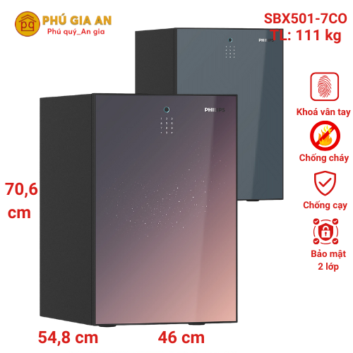 Két sắt nhập khẩu Philips SBX501-7CO: Tuyệt tác bảo mật và thẩm mỹ