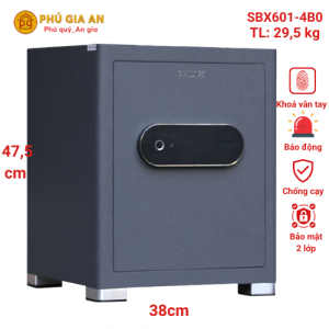 Két sắt nhập khẩu Philips SBX601-4B0 vân tay điện tử